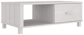 Mesa de centro HAMAR 100x55x35 cm pinho maciço branco