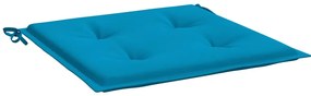 Almofadões p/ cadeiras jardim 4pcs 40x40x3 cm oxford azul