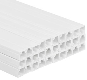 Calhas para cabos 10x10 mm 30 m PVC