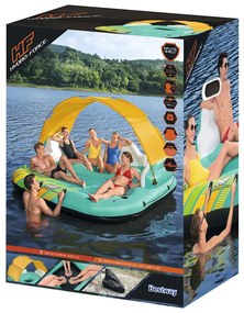Ilha insufável Sunny Lounge para 5 pessoas 291x265x83 cm