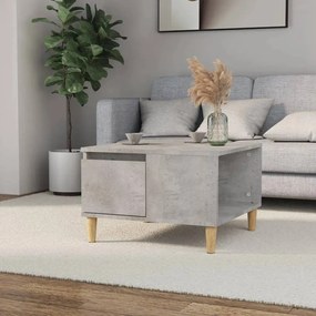 vidaXL Mesa de centro 55x55x36,5 cm derivados madeira cinzento cimento