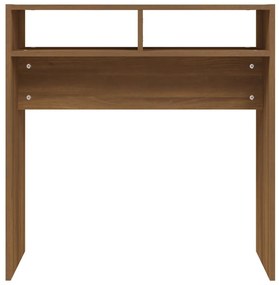 Mesa consola 78x30x80 cm derivados de madeira carvalho castanho