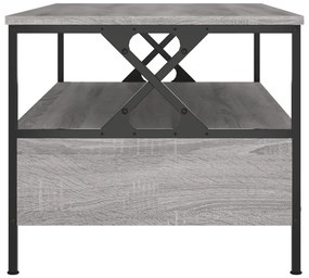 Mesa de centro 100x51x45cm derivados de madeira cinzento sonoma
