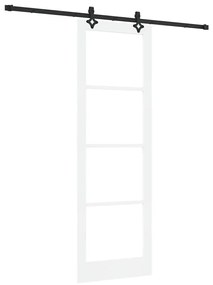 Porta Deslizante vidaXL com Conjunto de Hardware Branco 78x232 cm Made