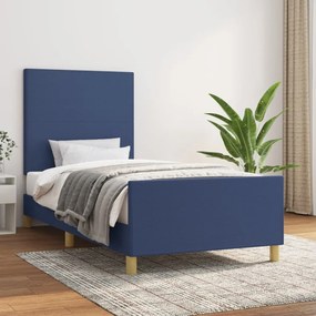Estrutura de cama sem colchão 80x200 cm azul