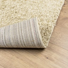 Tapete shaggy de pelo alto 80x150 cm dourado