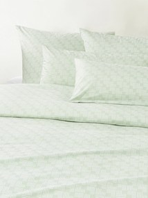 Capa de edredão em percal de algodão com padrão geométrico Inki