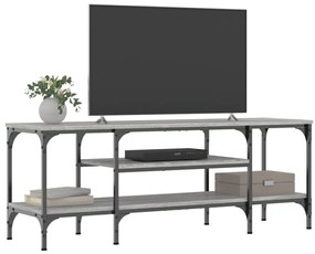 Móvel TV 121x35x45cm derivados de madeira/ferro cinzento sonoma