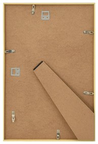 Molduras para parede ou mesa 5 pcs 59,4x84 cm MDF dourado