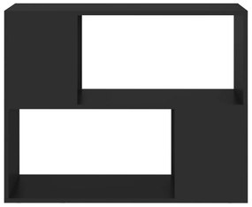 Móvel de TV 80x24x63 cm derivados de madeira preto