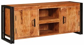 Gabinete para TV Castanho Madeira de acácia maciça