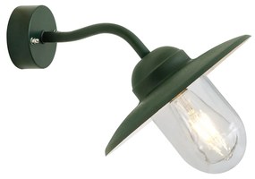 Candeeiro de Parede Exterior Verde Escuro IP44 - Munich Industrial