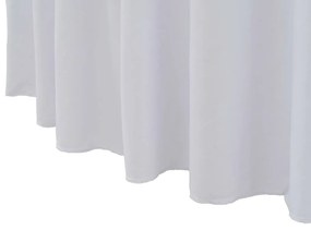 Capa extensível para mesa c/ camilha 2 pcs 120x74 cm branco