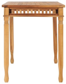Mesa de jantar para jardim 110x65x80 cm madeira de teca maciça