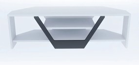 Móvel TV Sares – Branco/Preto – 120 cm x 35 cm x 36,8 cm