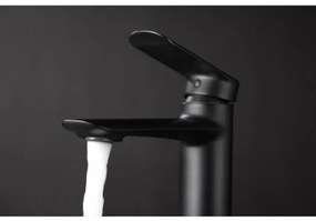 Torneira para lavatórios de cor preto mate Ural