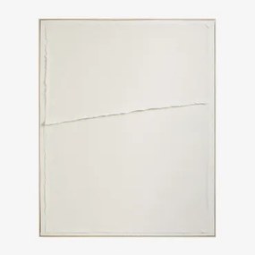 Pintura Decorativa Com Textura Em Linho Ovilea 80 X 100 Cm & B - Sklum