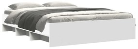 Estrutura de cama 150x200 cm derivados de madeira branco