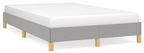 vidaXL Estrutura de cama 120x190 cm tecido cinzento-claro