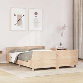 Cama sem colchão 160x200 cm madeira de pinho maciça