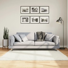 vidaXL Tapete de pelo curto OVIEDO 160x160 cm creme