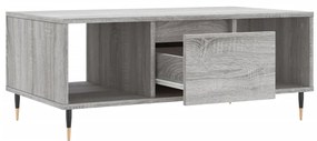 Mesa de centro 90x50x36,5 cm derivados madeira cinzento sonoma