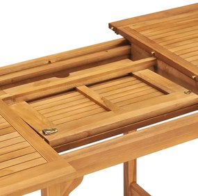5 pcs conjunto de jantar para jardim madeira de teca maciça