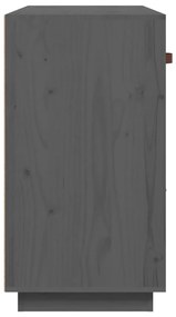Aparador 100x40x75 cm madeira de pinho maciça cinza