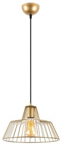 Chandelier Hakcu – Dourado Brilhante – 30 x 30 x 116 cm