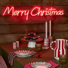 Luminária de Parede de Natal Neon Vermelha - Feliz Natal