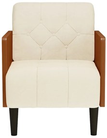Poltrona com apoio de braços 55 cm linho