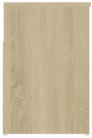 Banco sapateira 80x30x45cm derivados de madeira carvalho sonoma