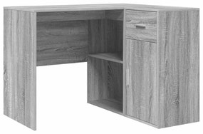 Mesa de Canto Cinza Sonoma 102x88x75 cm Madeira Engenharia