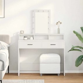 vidaXL Mesa de Maquiagem com Luzes LED Branca 100x41x140 cm