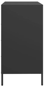 Aparador 68x39x73,5 cm aço laminado a frio preto