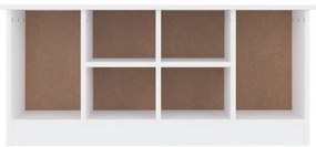 Banco sapateira ALTA 100x35x45cm madeira de pinho maciça branco