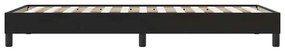 Estrutura de cama sem colchão 90x210 cm veludo preto