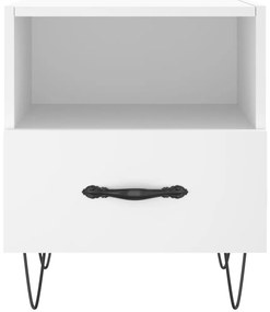 Mesa de cabeceira 40x35x47,5 cm derivados de madeira branco