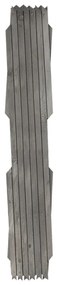 Cercas em treliça 5 pcs 180x60 cm abeto maciço cinzento
