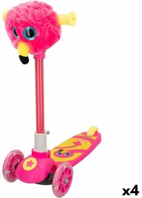 Patinete Scooter K3yriders Flamingo Cor de Rosa 4 Unidades