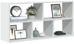 vidaXL Prateleira de parede 100x25x50 cm derivados de madeira branco