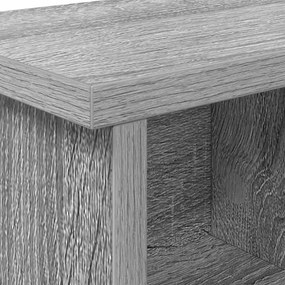 Cabideiro de Parede Sonoma cinzento 100 x 16 x 26 cm