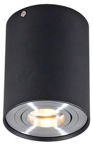 LED Foco de embutir inteligente preto com aço incl. WiFi GU10 - Rondoo up Moderno