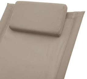 Espreguiçadeira para crianças aço cinzento-acastanhado