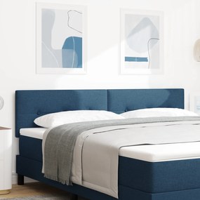vidaXL Cabeceira com Botões Azul 180 cm Tecido