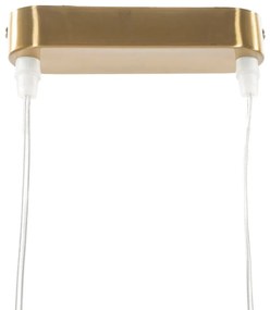 Candeeiro de Teto "Japan" — 115x30x36 cm — Ferro Dourado e Esferas de