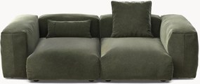 Sofá modular em veludo Vetsak (2 lugares)