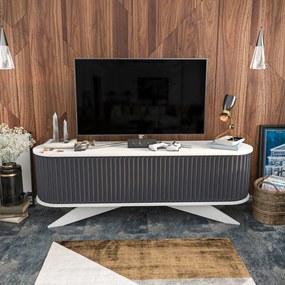 Móvel de TV Stor – Antracite e Branco – 180 cm x 43 cm x 60 cm