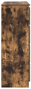 Aparador 100x35x99 cm derivados de madeira carvalho fumado