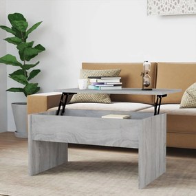 vidaXL Mesa de centro 80x50,5x41,5cm madeira processada sonoma cinza